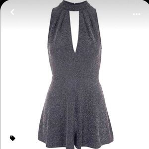 Topshop Metallic Romper